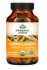 Ашвагандха из Индии, Ashwagandha, Organic India, 400 мг 180 капсул