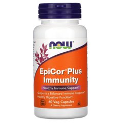 ЭпиКор Плюс Иммунитет, EpiCor Plus Immunity Now Foods, 60 веганских капсул
