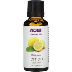 Лимонное масло, Essential Oils Lemon, Now Foods, 30 мл