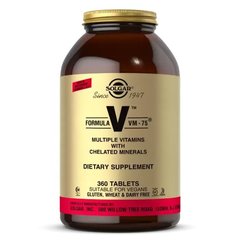 Мультивитамины и минералы, Formula VM-75, Solgar, 360 таблеток