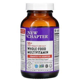 Мультивітаміни для жінок 55+, Every Woman's 55+ Multivitamin, New Chapter, 1 на день, 72 вегетаріанських таблеток