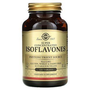 Соєві ізофлавони, Isoflavones, Solgar, суперконцентровані, 120 таблеток