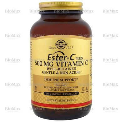 Вітамін C, Ester-C Plus, Solgar, 500 мг, 250 капсул