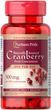 Клюква, Cranberry, Puritan's Pride, 1 в день, 60 капсул
