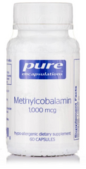 Вітамін В12 (метилкобаламін), Methylcobalamin Advanced Vitamin B12, Pure Encapsulations, 1000 мкг, 60 капсул