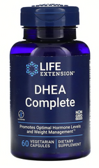 Дегідроэпіандростерон, DHEA Complete, Life Extension, 25 мг, 60 капсул