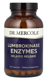 Ламброкиназа, Lumbrokinase Enzymes, Dr. Mercola, 90 капсул