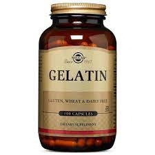 Желатин, Gelatin, Solgar, 100 капсул