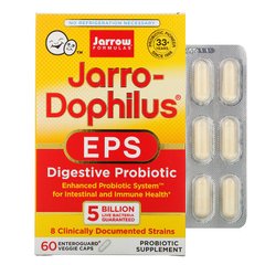 Пробиотик, Jarro-Dophilus EPS, Jarrow Formulas, 5 млрд КОЕ 60 капсул