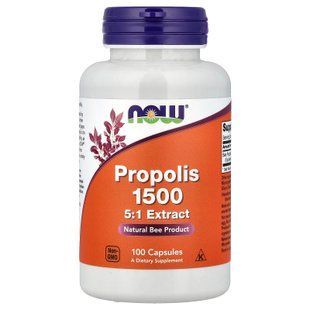 Прополіс, Propolis 1500, NOW Foods, 300 мг, 100 капсул