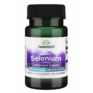 Селен хелат, Albion&reg; Selenium, Swanson, 200 мкг, 90 капсул