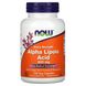 Альфа-ліпоєва кислота, екстра сила, Alpha Lipoic Acid, Now Foods, 600 мг, 120 рослинних капсул