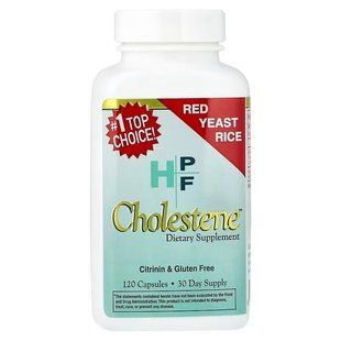 Червоний дріжджовий рис, HPF, Cholestene, Healthy Origins, 120 капсул (600 мг на капсулу)
