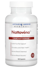 Очищенная наттокиназа (Nattovena), Arthur Andrew Medical, 200 мг, 180 капсул