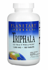 Трифала преміум, Triphala, Planetary Herbals, 1000 мг, 180 таблеток