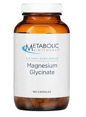 Магний глицинат, Magnesium Glycinate, Metabolic Maintenance, 125 мг, 180 капсул