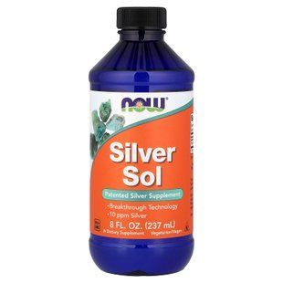 Гідрозоль срібла (колоїдне срібло), Silver Sol, Now Foods, 237 мл