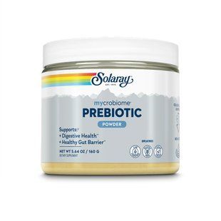 Пребіотик у порошку, Mycrobiome Prebiotic Powder, Solaray, без смаку, 160 г