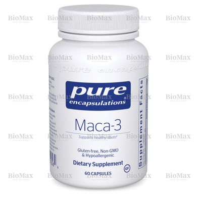 Мака-3, Maca-3, Pure Encapsulations, 120 капсул