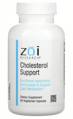 Комплекс для поддержки уровня холестерина, Cholesterol Support, ZOI Research, 90 вегетарианских капсул