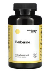 Берберин, Berberine, Wholesome Story, 1500 мг, 90 капсул