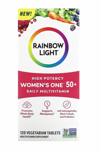 Мультивітаміни для жінок 50+, Women's One 50+, Rainbow Light, щоденні, 120 вегетаріанських таблеток