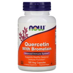 Quercetin With Bromelain, Now Foods, 120 капсул