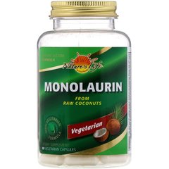 Монолаурин, Monolaurin, Nature's Life, 990 мг, 90 вегетарианских капсул