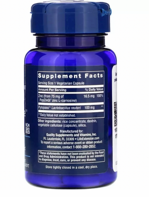 Восстановление микрофлоры желудка (Gastro-Ease), Life Extension, 60 капсул