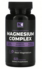 Магній комплекс (магній оксид, магній цитрат), максимальне засвоєння, Magnesium Complex, Nobi Nutrition, 60 капсул