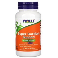 Харчова рослинно-вітамінна добавка з кортизолом, Super Cortisol Support, Now Foods, 90 рослинних капсул