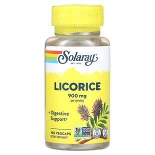 Корінь солодки, Organically Grown Licorice, Solaray, 450 мг, 100 капсул