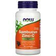 Бузина, Цинк, Вітамін С, Sambucus Zinc-C, Now Foods, 60 льодяників