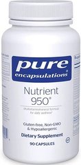 Мультивитамины/минералы, Nutrient 950, Pure Encapsulations, 90 капсул