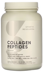 Колагенові пептиди, Collagen Peptides, Sports Research, без смаку, 907 г