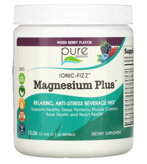Магній зі сумішшю ягід, Magnesium Plus, Pure Essence, Ionic-Fizz, 342 г