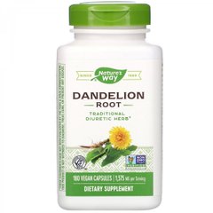 Корінь кульбаби, Dandelion Root, Nature's Way, 525 мг, 180 капсул