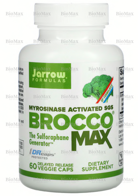 Брокколі екстракт, 35 мг, BroccoMax, Jarrow Formulas, 60 капсул