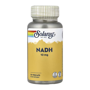 Нікотинамідаденіндинуклеотид, NADH, Solaray, 10 мг, 30 вегетаріанських капсул