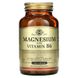 Магній, вітамін В6, Magnesium with Vitamin B6, Solgar, 400/25 мг, 250 таблеток