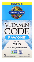 Сирі вітаміни для чоловіків, Raw Multi-Vitamin, Garden of Life, Vitamin Code, 75 капсул