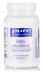 Бета-Ситостерол, Beta-Sitosterol, Pure Encapsulations, поддержка простаты и мочеиспускания, 60 мг, 90 капсул