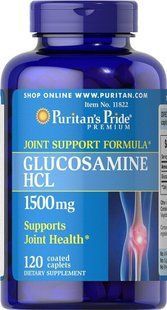 Для суглобів, Glucosamine, Puritan's Pride, 1500 мг, 120 капсул