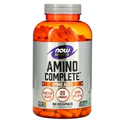 Cпорт, Аминокислоты, Amino Complete, Now Foods, 360 капсул