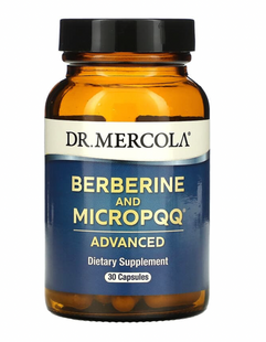 Берберин и микроPQQ, Berberine and MicroPQQ, Dr. Mercola, 30 капсул