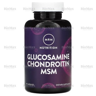 Для суглобів, Glucosamine Chondroitin MSM, MRM, 90 капсул