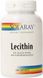 Лецитин из сои, Lecithin, Solaray, 1000 мг, 100 капсул