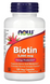 Биотин, Biotin, Now Foods, 5000 мкг, 120 капсул
