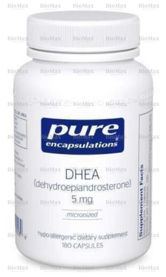 ДГЭА, DHEA, Pure Encapsulations, 5 мг, 180 капсул