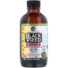 Масло чорного кмину, Black Seed, 100%, Amazing Herbs, 120 мл